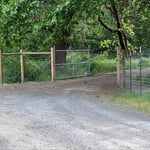 7ft Deer Fence with Two strands of Barbed Wire