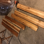Cedar w sealer for treads