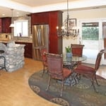Donner Kitchen Island and Backsplash