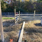 4 rail board on board fence