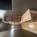 Wine cellar adjacent to kitchen