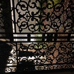 Garden Gate in Silhouette