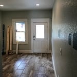 Front entryway remodel.