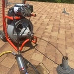 Snake from roof vent