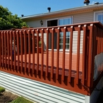 Deck power washing and repainting