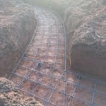 Retaining Curved Wall Footing rebar