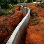 Bioretention Basin Wall