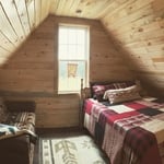 Loft pine walls and trim