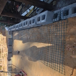 Working on Retaining Wall Cont.