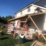 Shed roof patio cover
