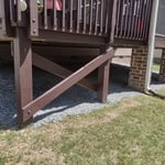 Gravel under deck