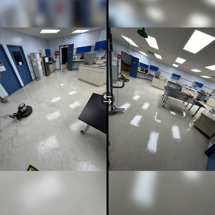 strip and wax lab floors