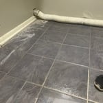 Ceramic tile floor
