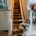 Straight Stairlift - Carpeted Stairs