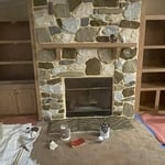 Custom fireplace after