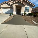 Concrete porch walkway