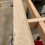 Bunk rail glueup