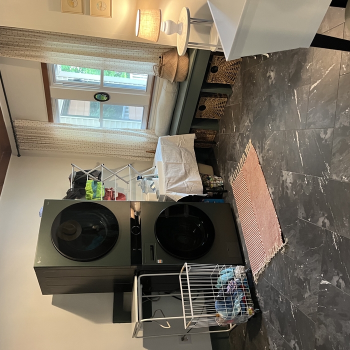 After beautiful laundry room makeover!
