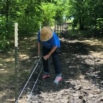 Barbed Wire Fence Install