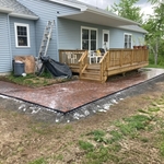 Outside deck area