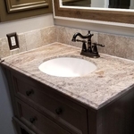 Vanity and faucet install