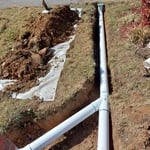 Barried downspouts