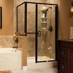 Modern traditional complete bathroom remodel
