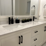 Bathroom Vanity and mirror cleaning