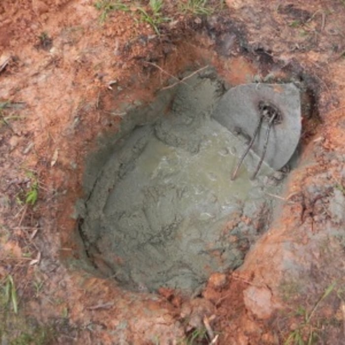 Tank full of cement-slurry
