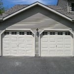 Almond steel doors
