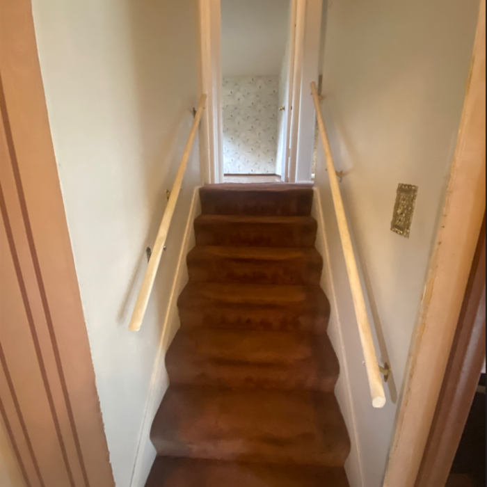 Old Existing Carpeted Staircase