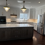 Shaker Reface with custom expanded crown molding
