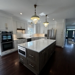 Custom island with drawer microwave