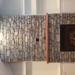 Natural Stone Fireplace.