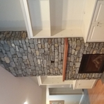 Natural Stone Fireplace.