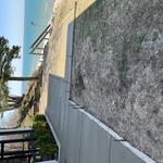 concrete patio.
