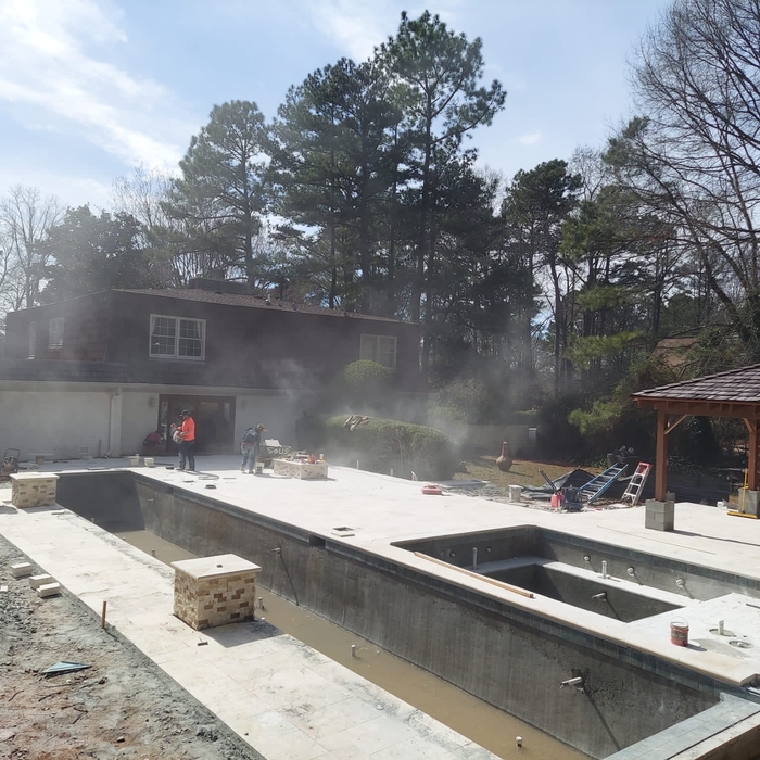 Tile coping deck