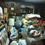 Basement storage room declutter