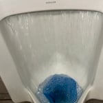URINAL CLEARED FLUSHING DRAIN