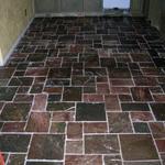new slate in kitchen