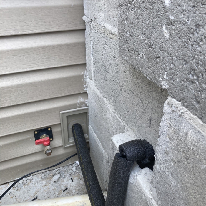 Exterior piping