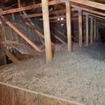 Blown in attic insulation