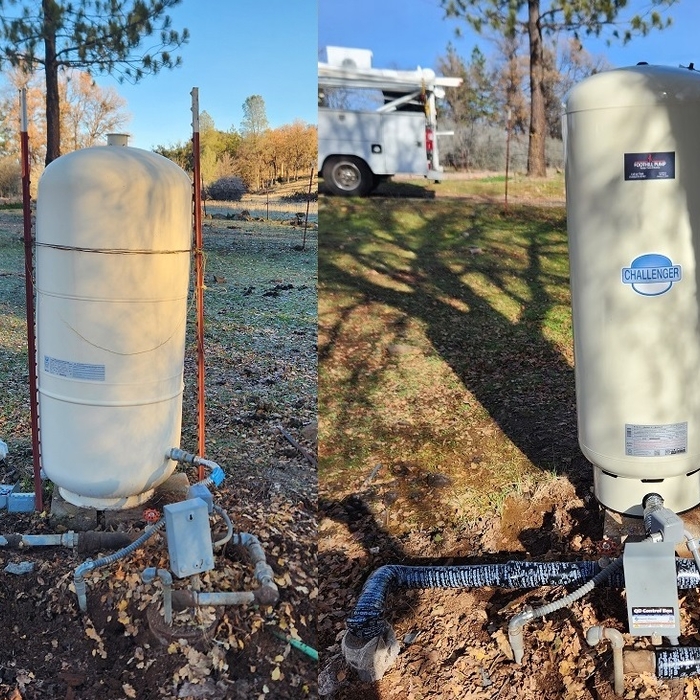 Pressure tank replacement