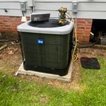 Heatpump condenser install