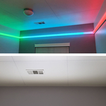 Color changing wall diffusers
