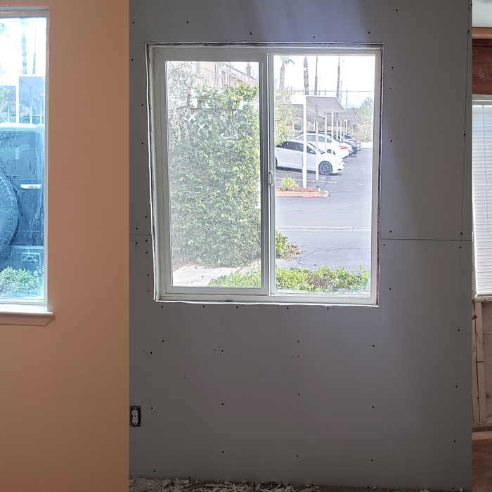 Wall framing damage