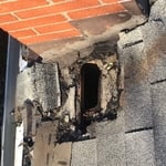 Hole in Roof by Raccoons