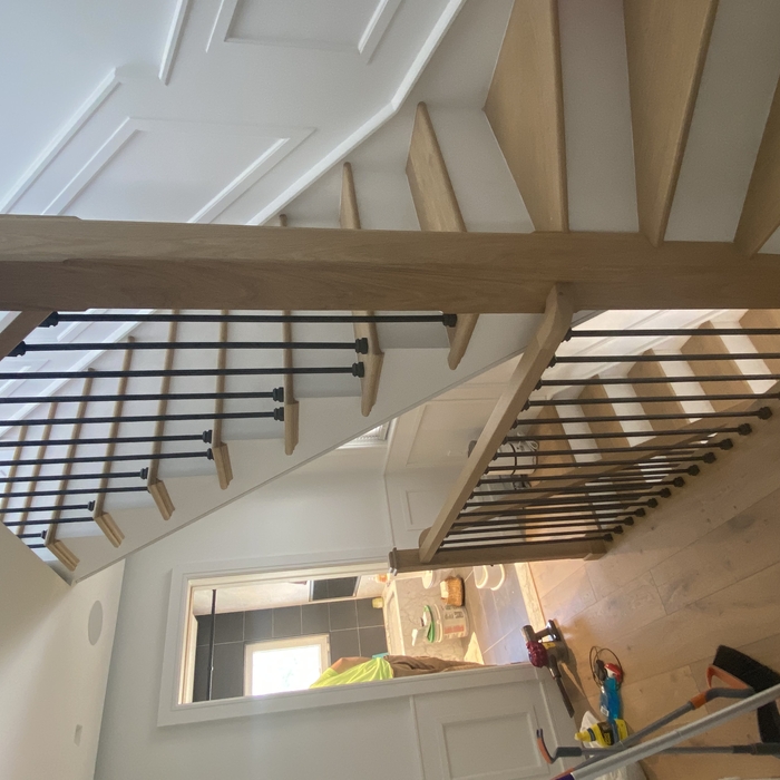 Custom Stairs + Banister