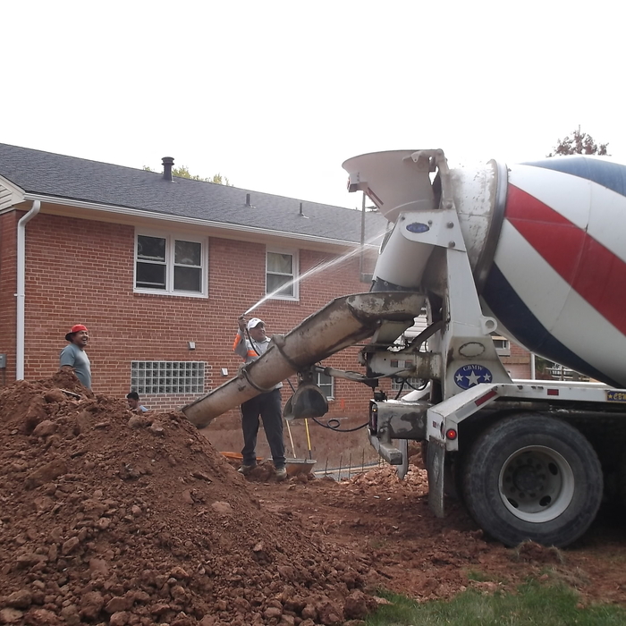 Concrete pour