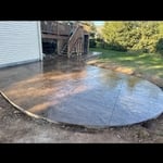Backyard patio & walkway